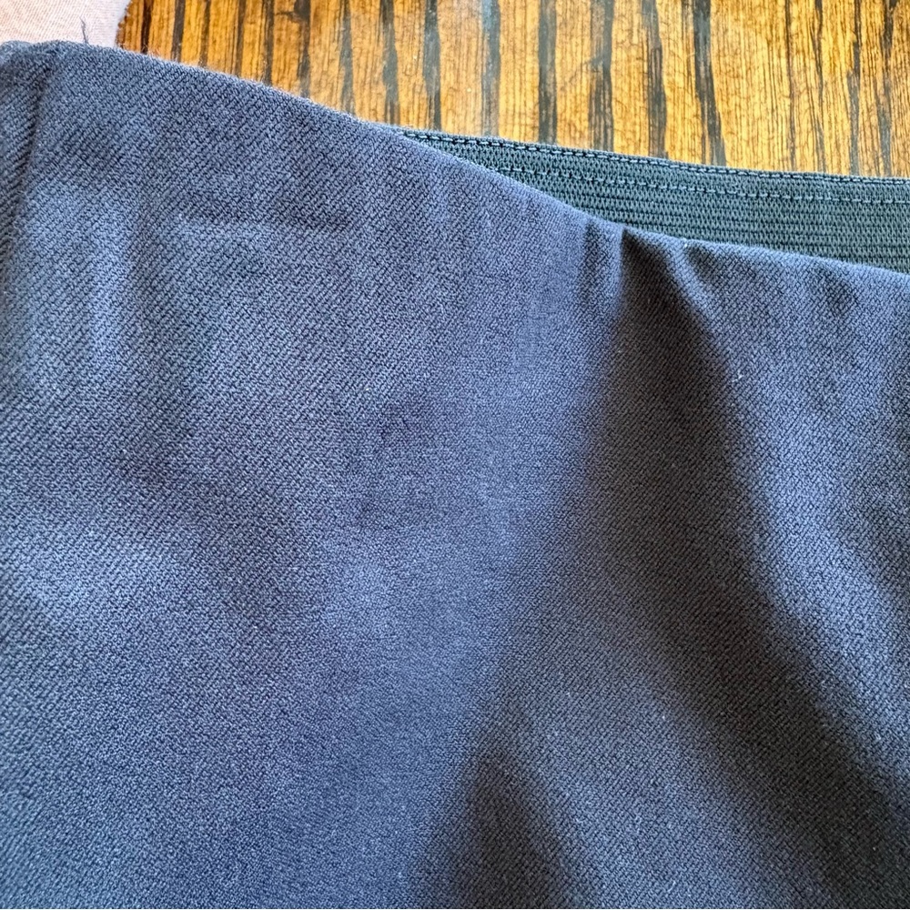 Everlane Black Side Sip Back Seam Ankle Slit Pants Size 6 Black Minimalist Clean - Picture 11 of 16